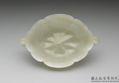 图片[2]-Jade flower-shaped bowl with two bud shaped handles, Mughal Empire-China Archive